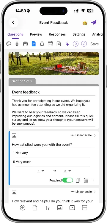 Pipiform’s independent iOS form editor
