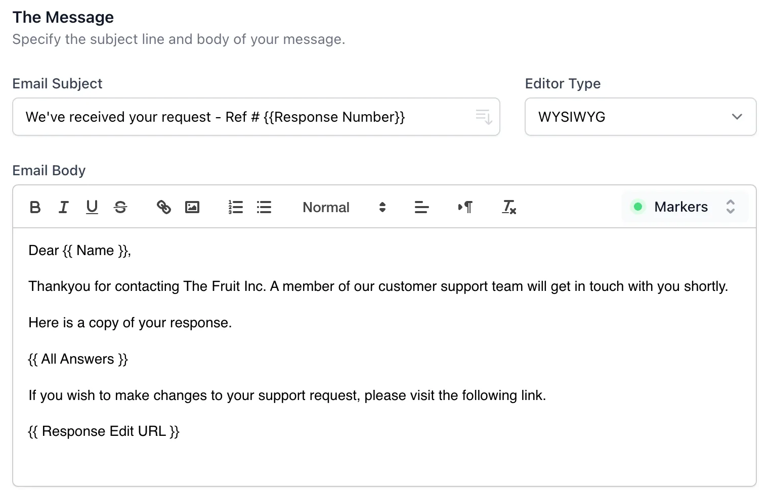 Modello Email