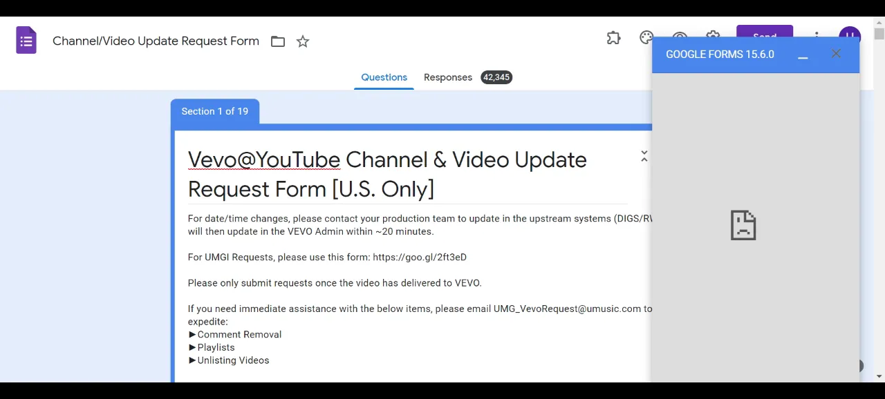 Google Form Si Blocca