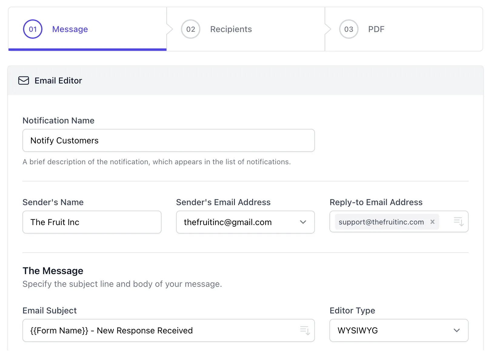 cómo crear complemento de notificación de Google Forms