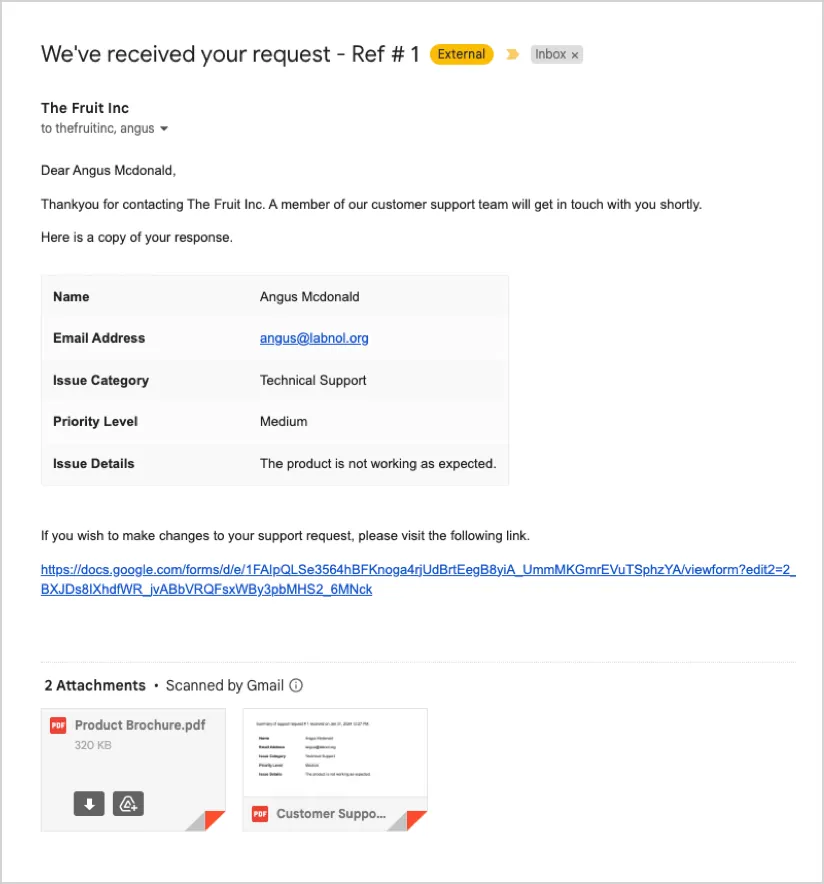 Notifica Email