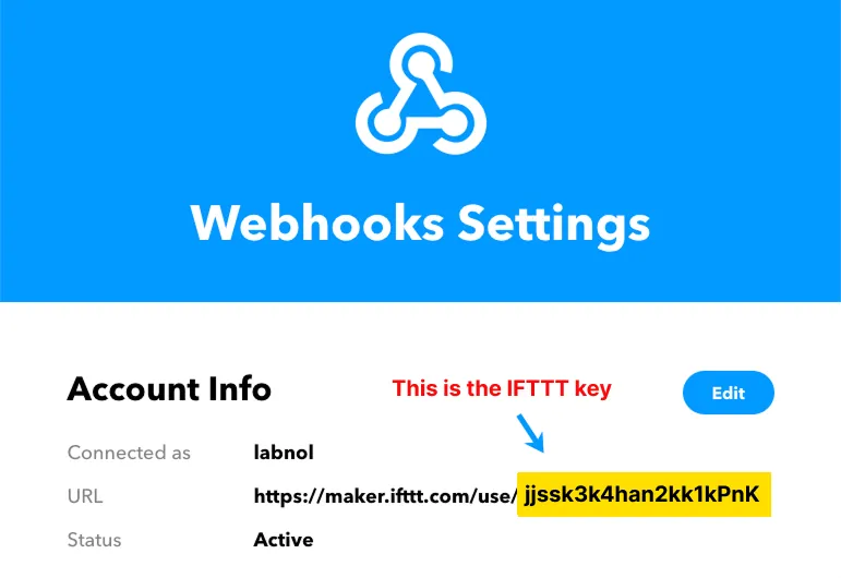 IFTTT Key