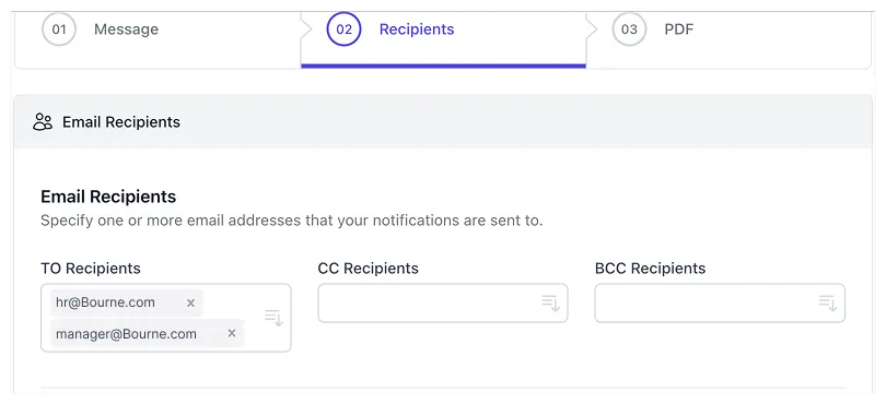Indirizzi Email Multiple