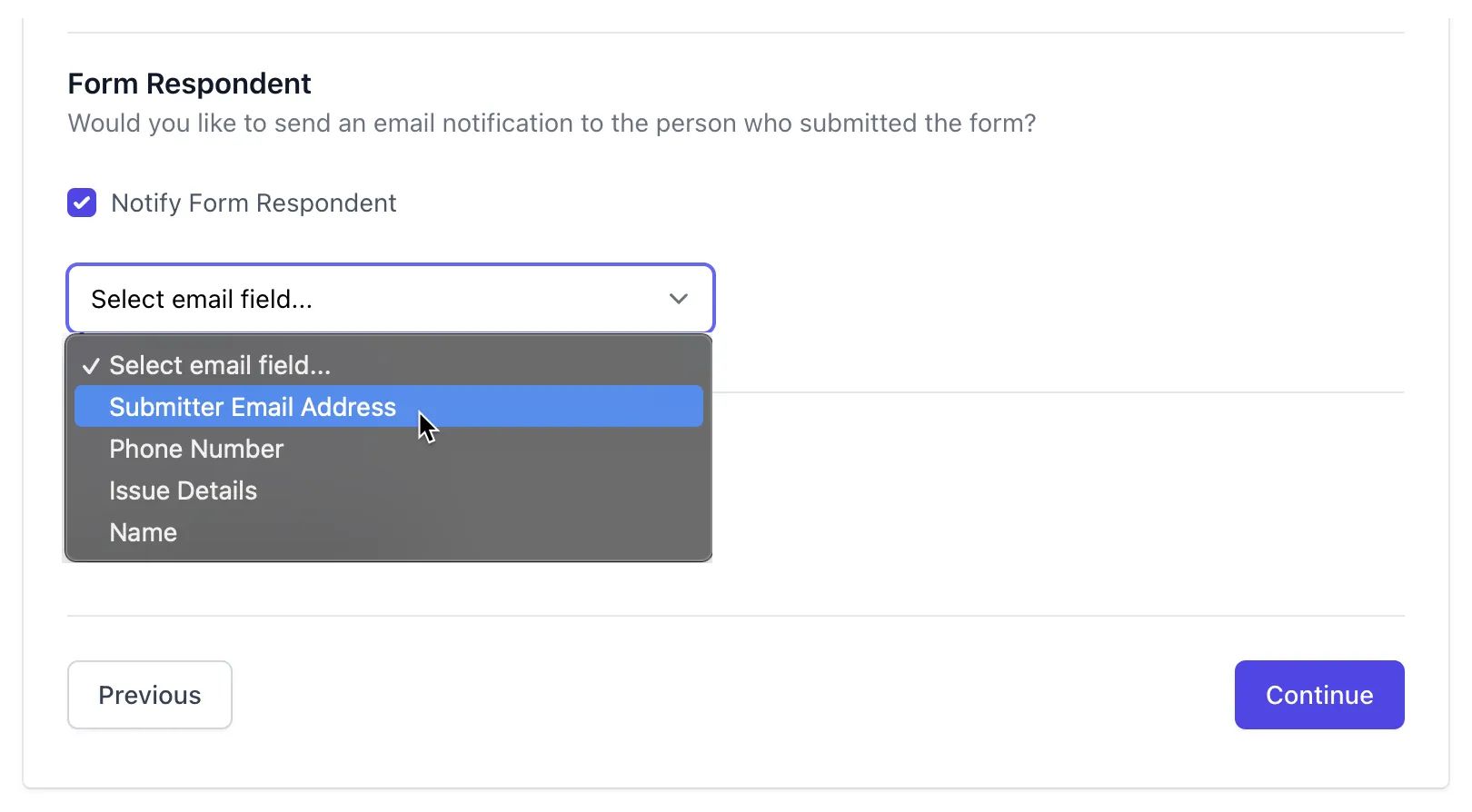 Notifica Compilatore Modulo