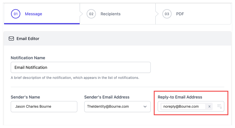 Noreply Email Address