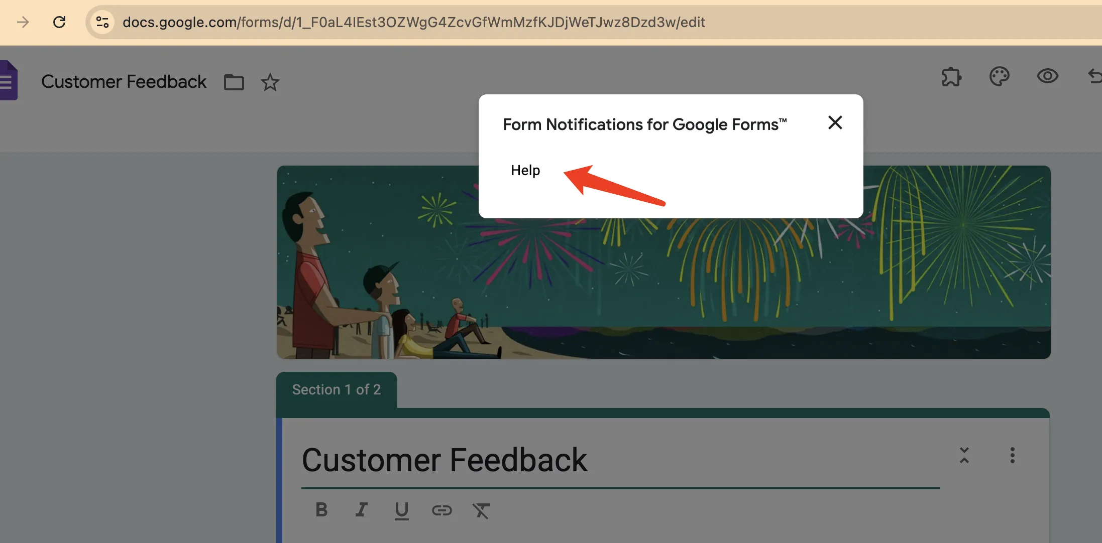 لا توجد قائمة في نماذج Google