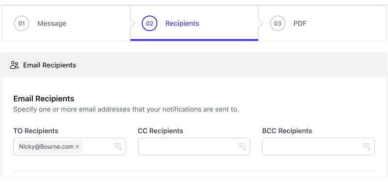自己メール通知