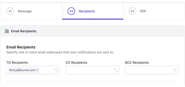 Notifiche Email Personali