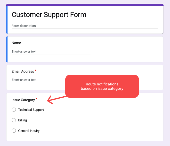 نموذج جوجل للإشعار المشروط