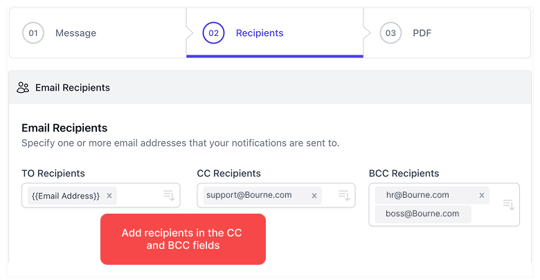 رسائل البريد الإلكتروني نسخة كربونية ونسخة كربونية مخفية