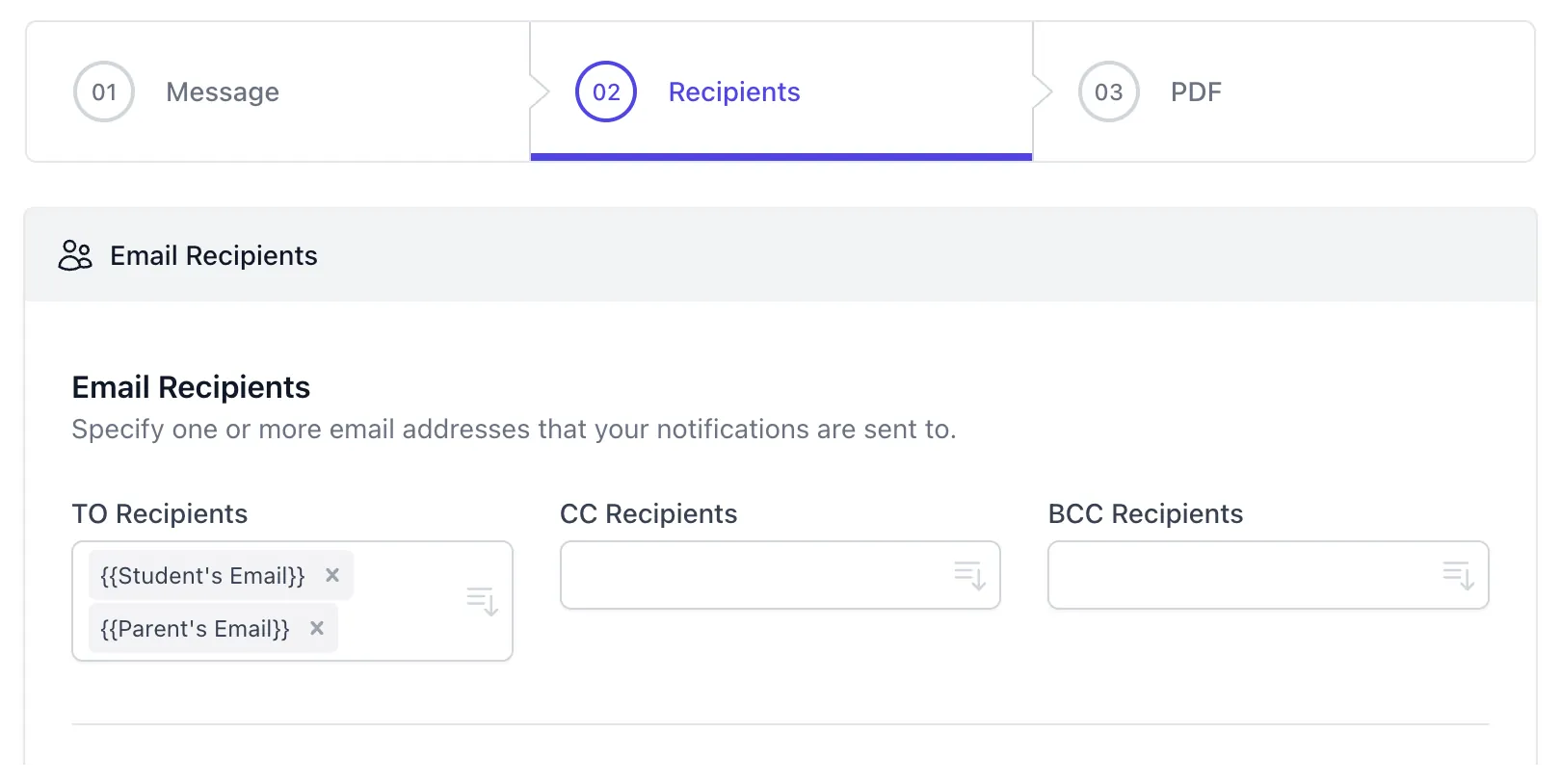 Meerdere Respondent E-mails