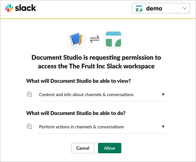 Slack 승인